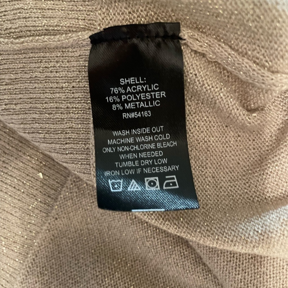 Ellen Tracy Gold Shimmer Toggle Shrug - Picture 8 of 10